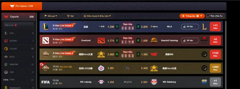 ca cuoc esports JBO